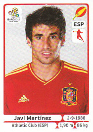 Javi Martinez Spain samolepka EURO 2012 #294